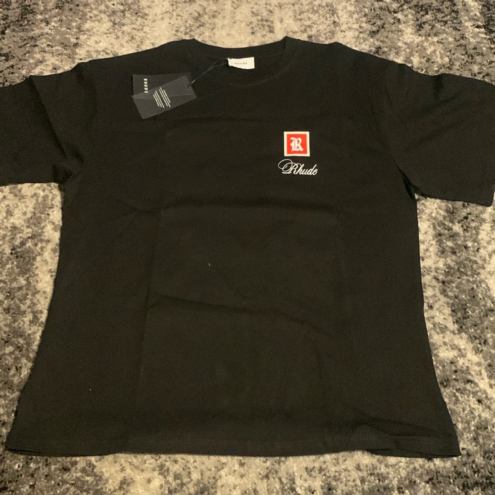 Rhude Monaco Portrait Black T-Shirt Men’s Size Large